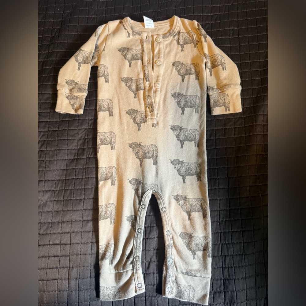 Kate Quinn union suit | highland cow | 12-18m